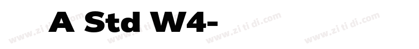 华康青花黑A Std W4字体转换